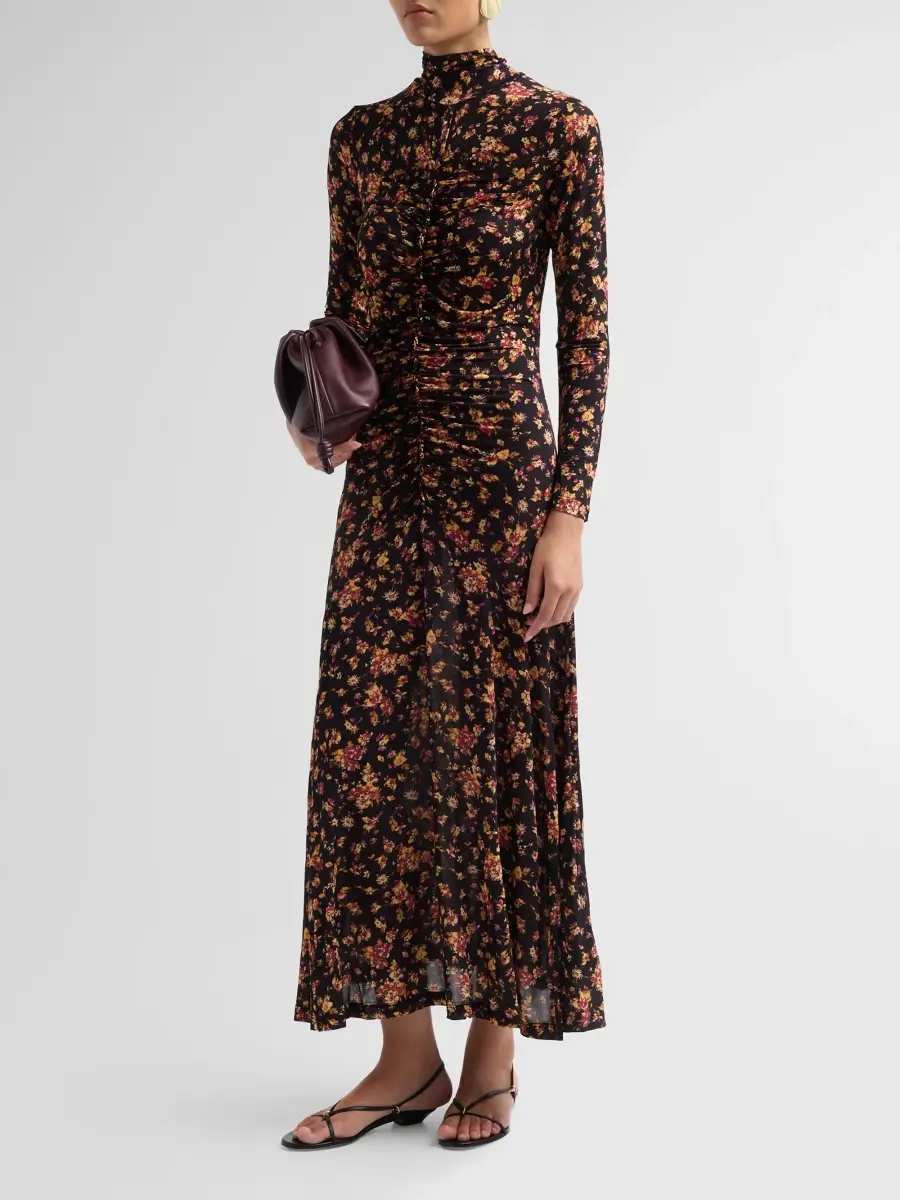 Ulla Johnson Women's Ida Gathered Seam Maxi Dress | Thumbnail 4 Ulla Johnson Women's Ida Gathered Seam Maxi Dress | Thumbnail 4