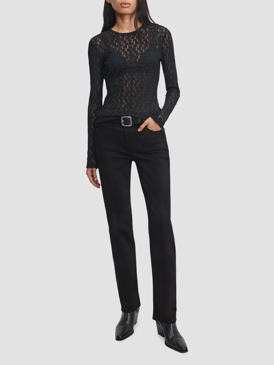 rag & bone Women's Bardot Lace Long-Sleeve Top | Thumbnail 2 rag & bone Women's Bardot Lace Long-Sleeve Top | Thumbnail 2