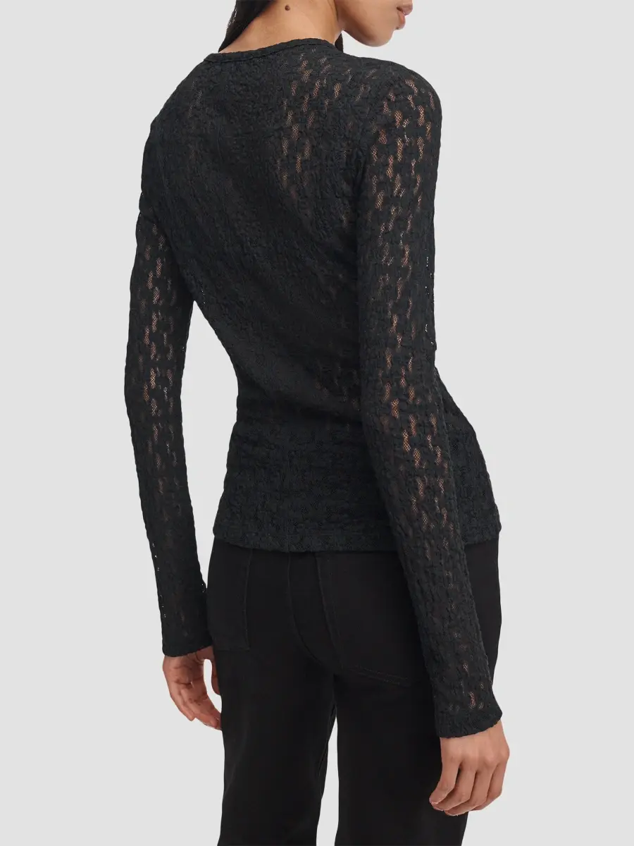 rag & bone Women's Bardot Lace Long-Sleeve Top | Thumbnail 3 rag & bone Women's Bardot Lace Long-Sleeve Top | Thumbnail 3