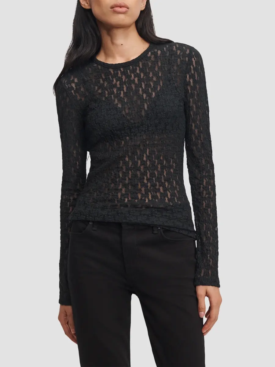 rag & bone Women's Bardot Lace Long-Sleeve Top | Thumbnail 4 rag & bone Women's Bardot Lace Long-Sleeve Top | Thumbnail 4