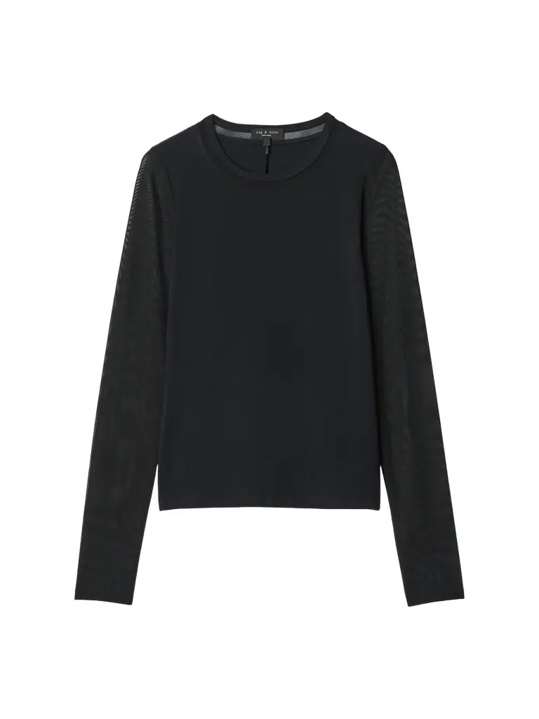 Women's Luca Jersey-Mesh Long-Sleeve Top Women's Luca Jersey-Mesh Long-Sleeve Top
