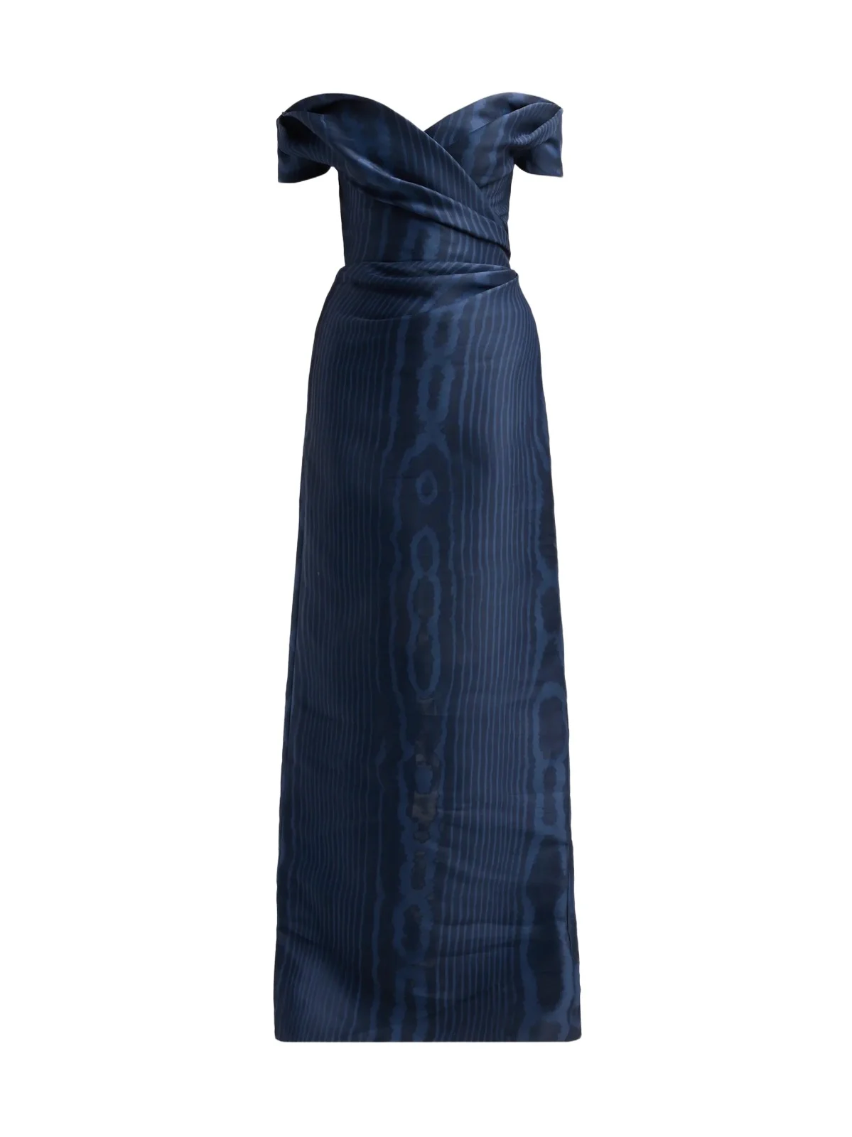 Women's Moire Silk Off-the-Shoulder Gown Women's Moire Silk Off-the-Shoulder Gown