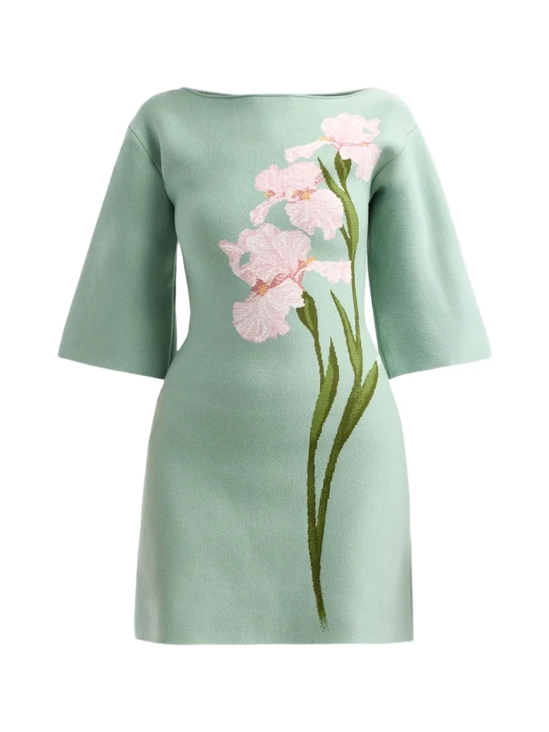 Women's Iris Jacquard Knit Mini Dress