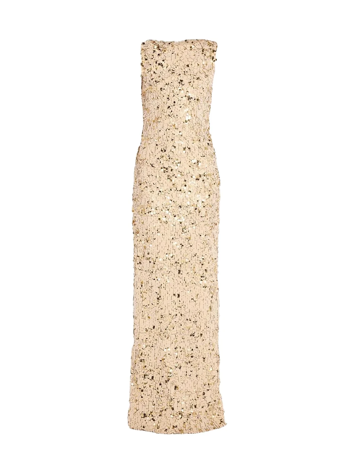 Women's Velvet Paillettes Silk Column Gown Women's Velvet Paillettes Silk Column Gown