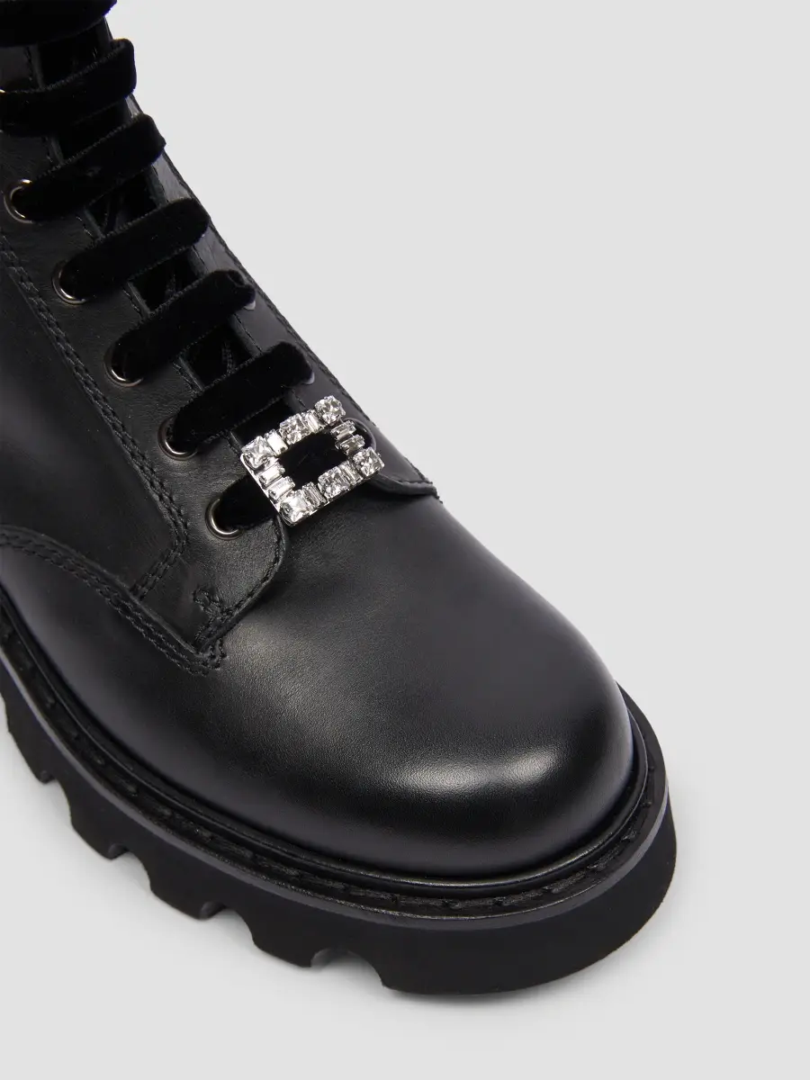 Roger Vivier Women's Viv Rangers Truck Charms 20MM Leather Booties | Thumbnail 5 Roger Vivier Women's Viv Rangers Truck Charms 20MM Leather Booties | Thumbnail 5