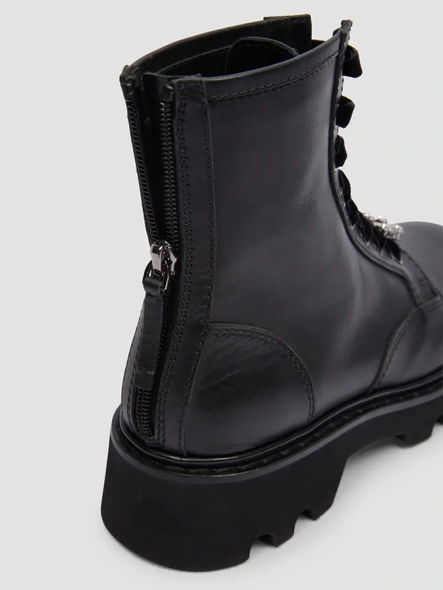 Roger Vivier Women's Viv Rangers Truck Charms 20MM Leather Booties | Thumbnail 6 Roger Vivier Women's Viv Rangers Truck Charms 20MM Leather Booties | Thumbnail 6