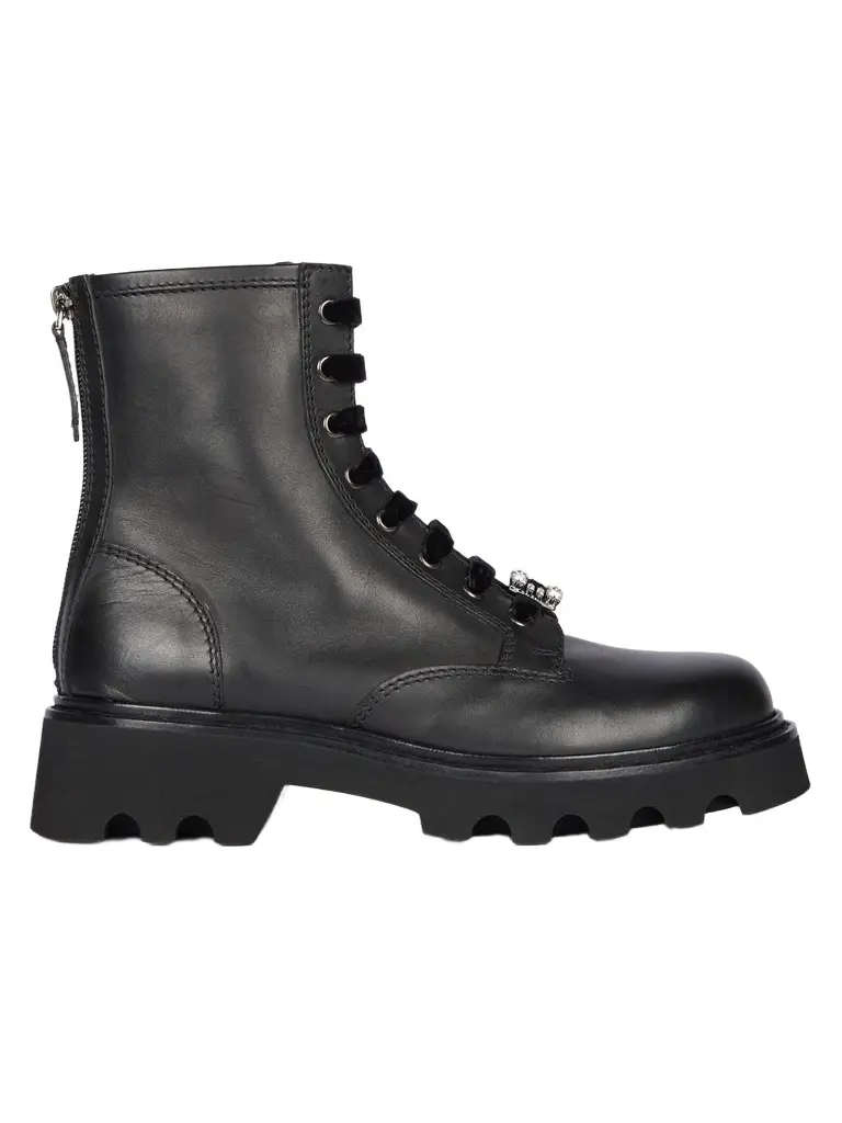 Women's Viv Rangers Truck Charms 20MM Leather Booties Women's Viv Rangers Truck Charms 20MM Leather Booties