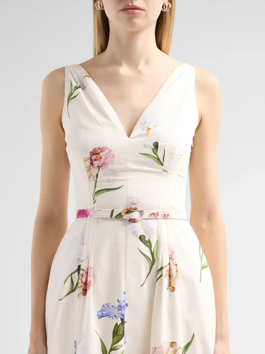 Oscar de la Renta Women's Iris Dégradé Poplin Midi Dress | Thumbnail 5 Oscar de la Renta Women's Iris Dégradé Poplin Midi Dress | Thumbnail 5