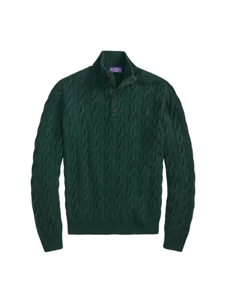 Men's Cable-Knit Cashmere Sweater