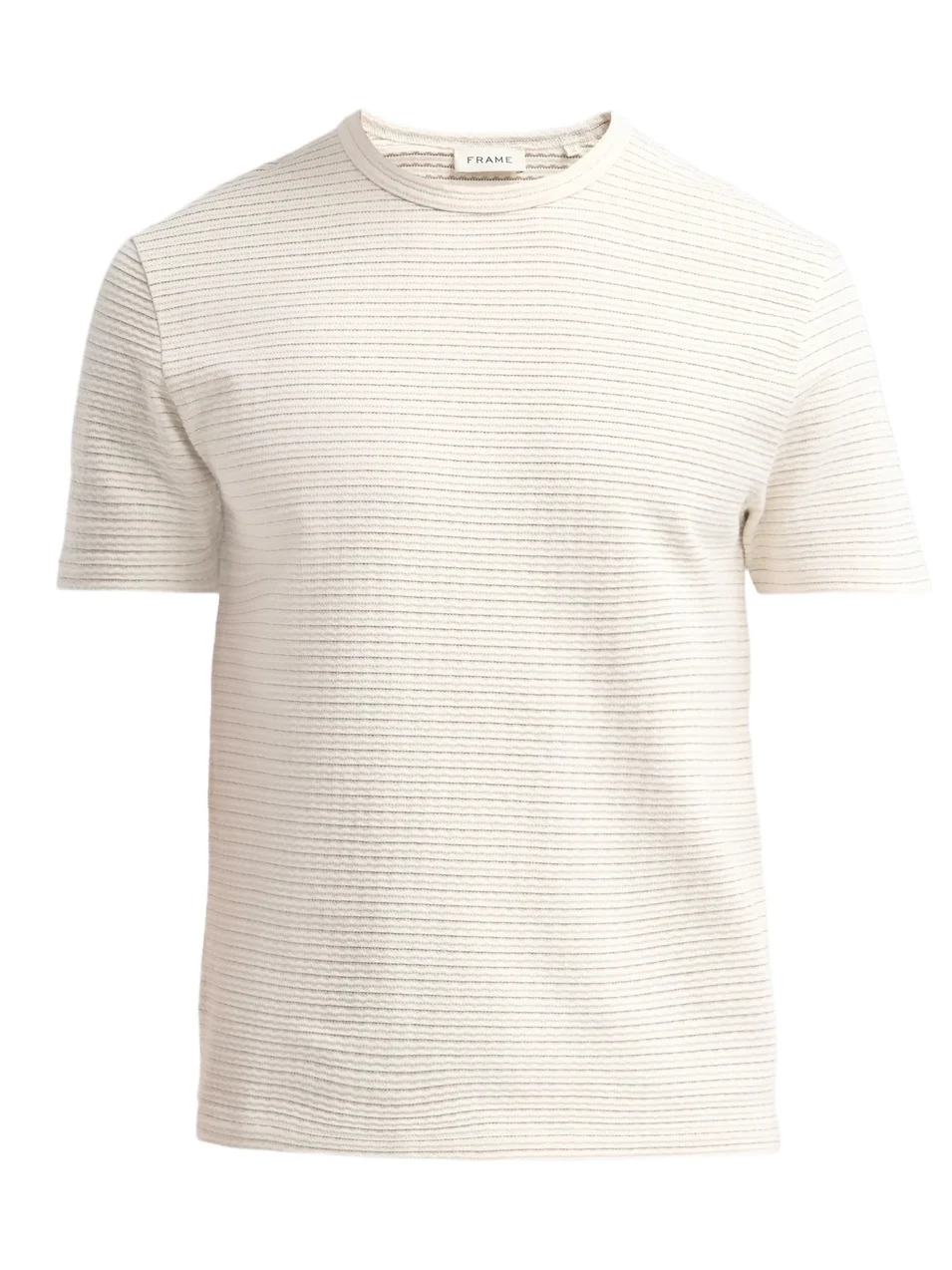 Frame Men's Jacquard Striped Crewneck T-Shirt