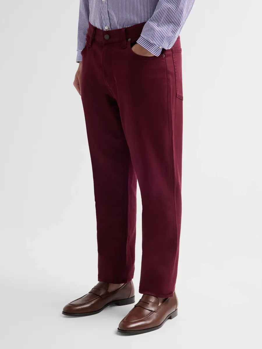 Ralph Lauren Purple Label Men's Sullivan Slim Knit-Like Chino Pants | Thumbnail 4 Ralph Lauren Purple Label Men's Sullivan Slim Knit-Like Chino Pants | Thumbnail 4