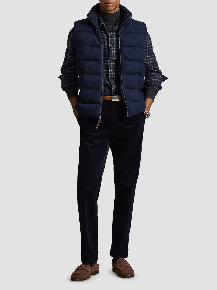 Polo Ralph Lauren Men's Quilted Wool Sweater Vest | Thumbnail 2 Polo Ralph Lauren Men's Quilted Wool Sweater Vest | Thumbnail 2
