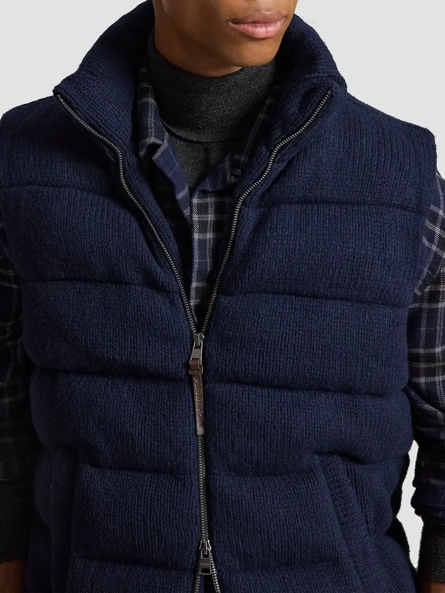 Polo Ralph Lauren Men's Quilted Wool Sweater Vest | Thumbnail 5 Polo Ralph Lauren Men's Quilted Wool Sweater Vest | Thumbnail 5