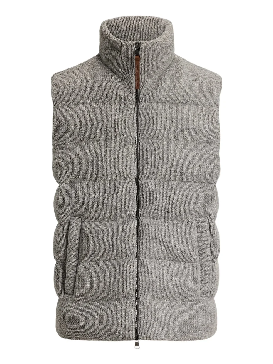 Men's Quilted Wool Sweater Vest Men's Quilted Wool Sweater Vest