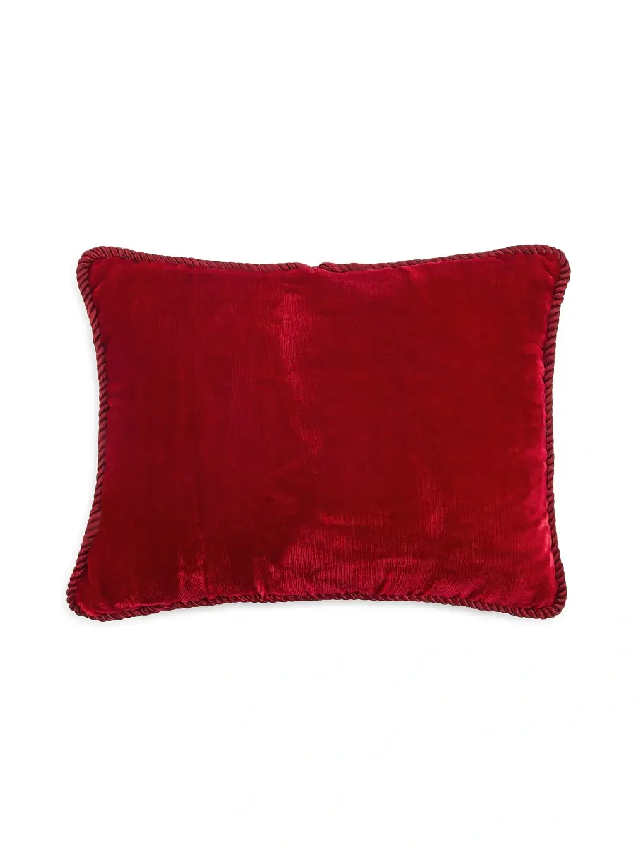 Sudha Pennathur Dear Santa I Can Explain Beaded Pillow | Thumbnail 2 Sudha Pennathur Dear Santa I Can Explain Beaded Pillow | Thumbnail 2