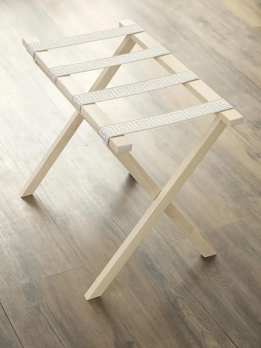 Gate House Furniture Greek Key Luggage Rack | Thumbnail 2