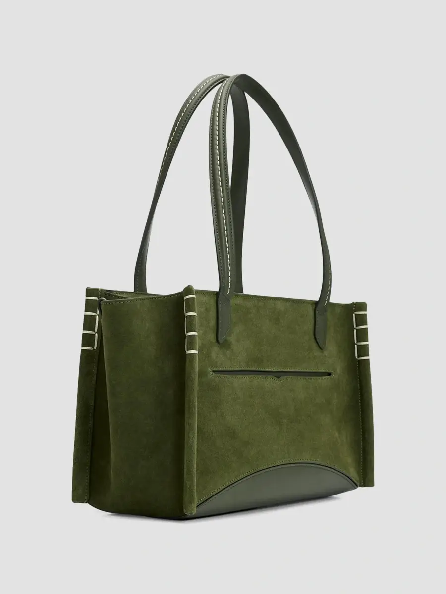 JW Anderson Women's Elongated Loafer Cabas Suede Shoulder Bag | Thumbnail 3 JW Anderson Women's Elongated Loafer Cabas Suede Shoulder Bag | Thumbnail 3