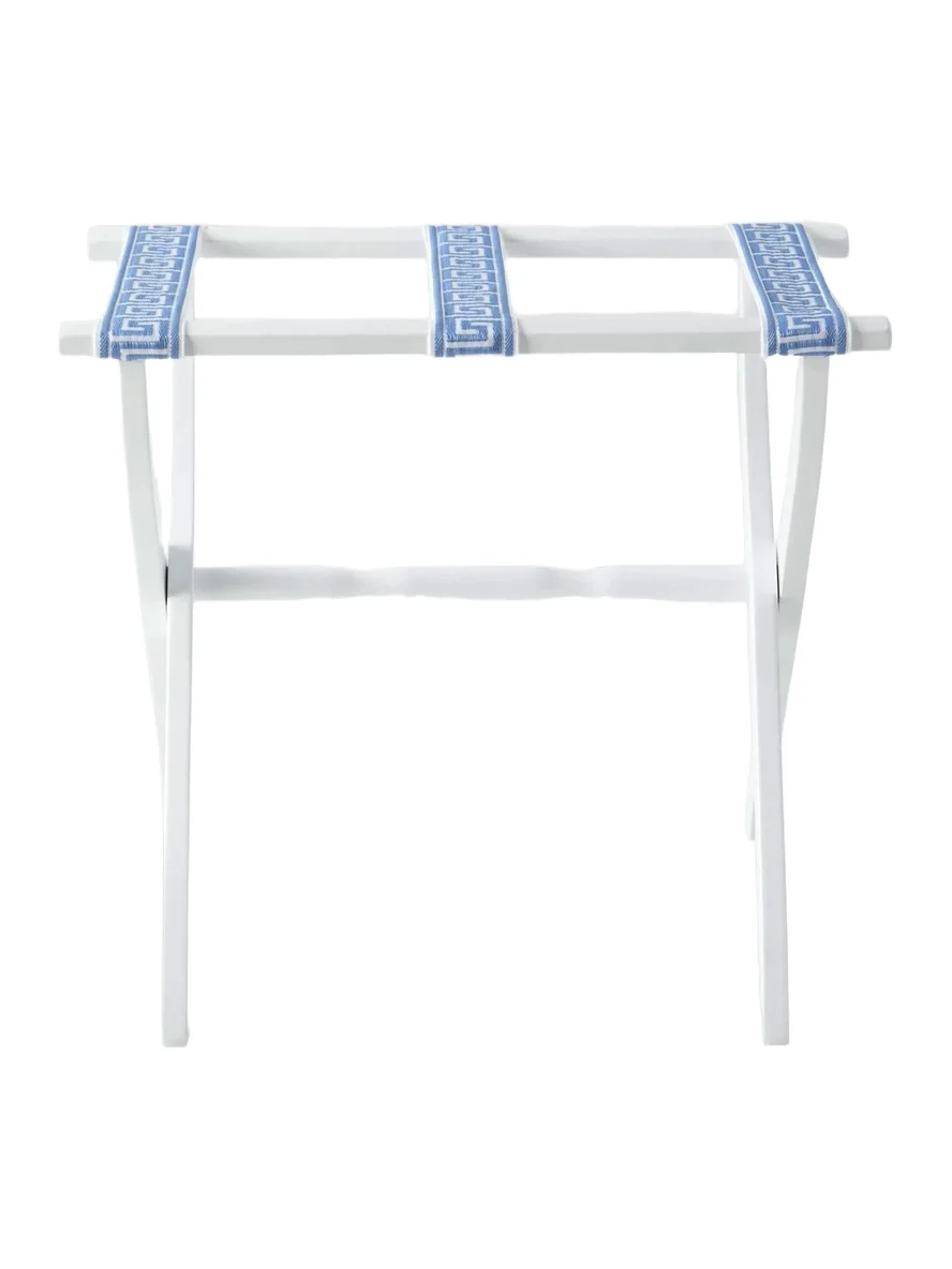 Gate House Furniture Greek Key Straps Luggage Rack