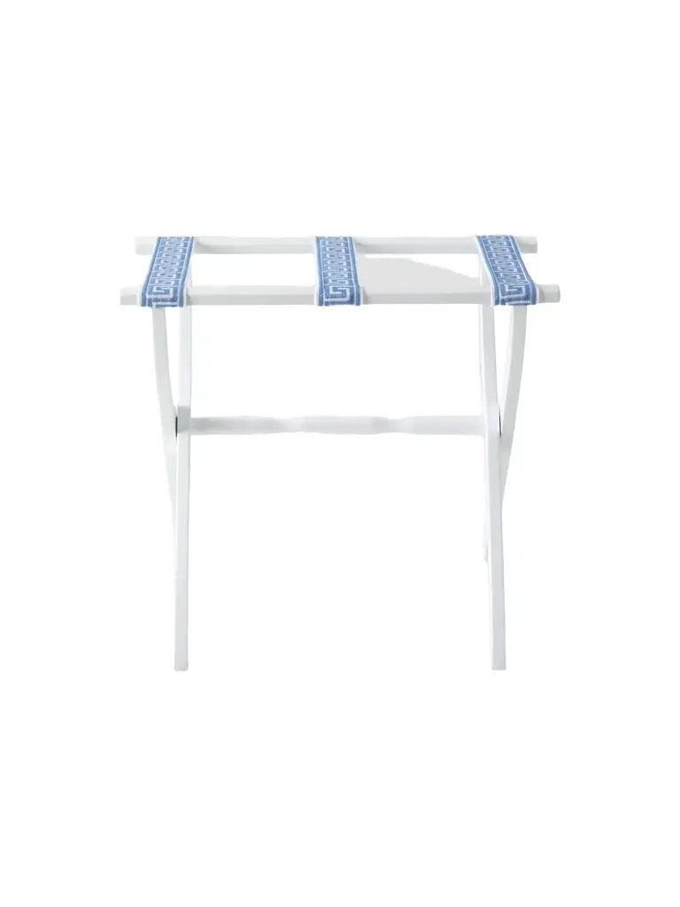 Gate House Furniture Greek Key Straps Luggage Rack