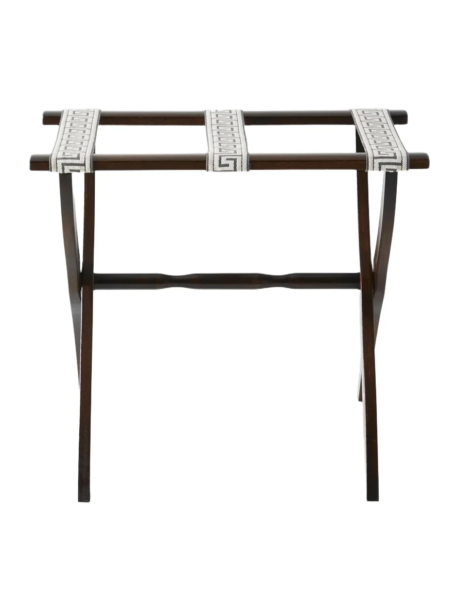 Gate House Furniture Greek Key Straps Luggage Rack