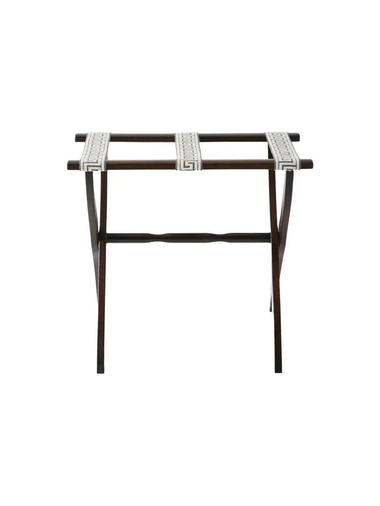 Gate House Furniture Greek Key Straps Luggage Rack