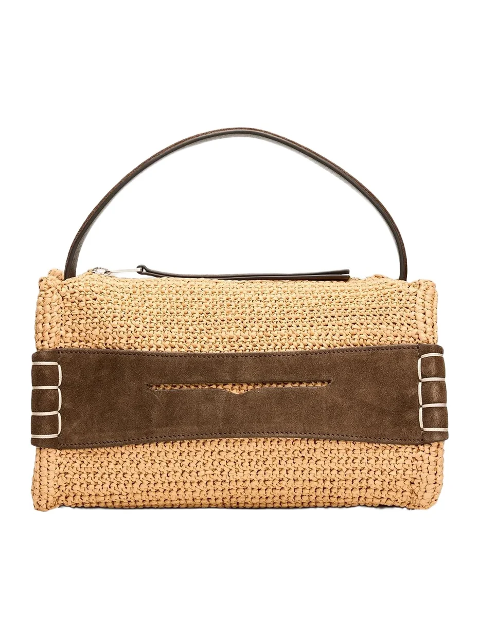 Women's Small Loafer Raffia Bag
