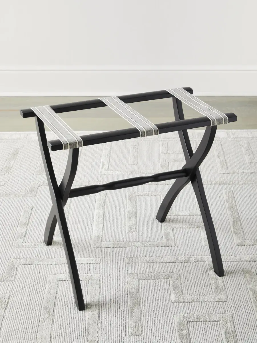 Gate House Furniture Dual Stripe Luggage Rack | Thumbnail 2 Gate House Furniture Dual Stripe Luggage Rack | Thumbnail 2
