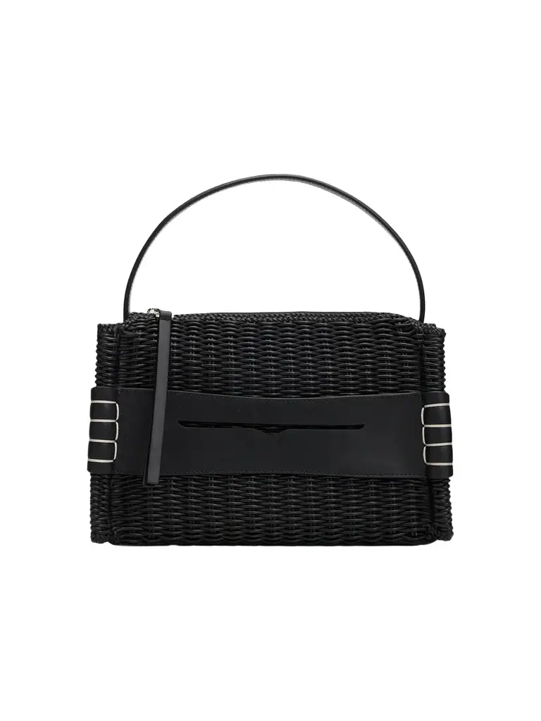 Women's Woven Leather Top Handle Bag Women's Woven Leather Top Handle Bag