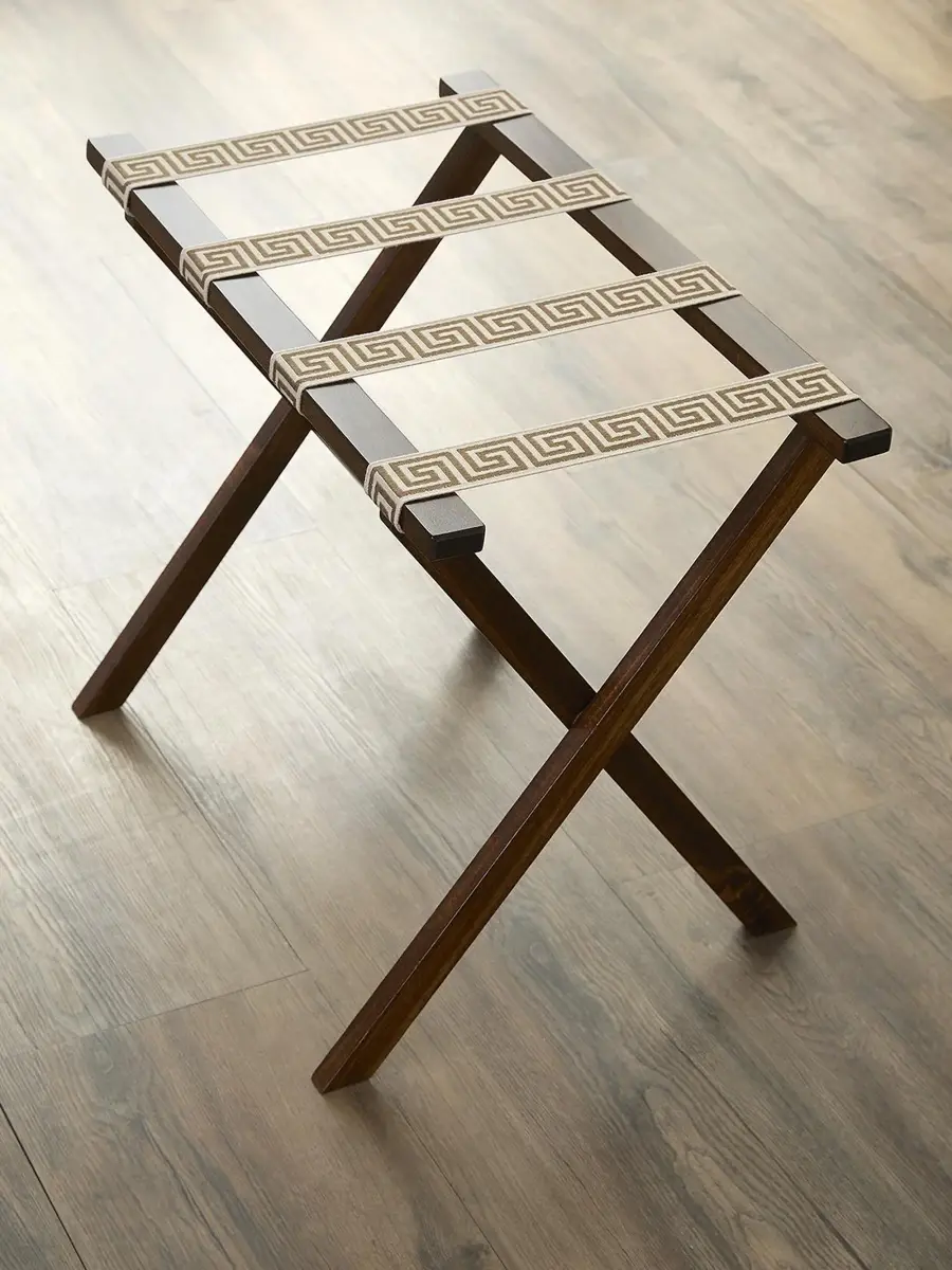 Gate House Furniture Greek Key Luggage Rack | Thumbnail 2 Gate House Furniture Greek Key Luggage Rack | Thumbnail 2