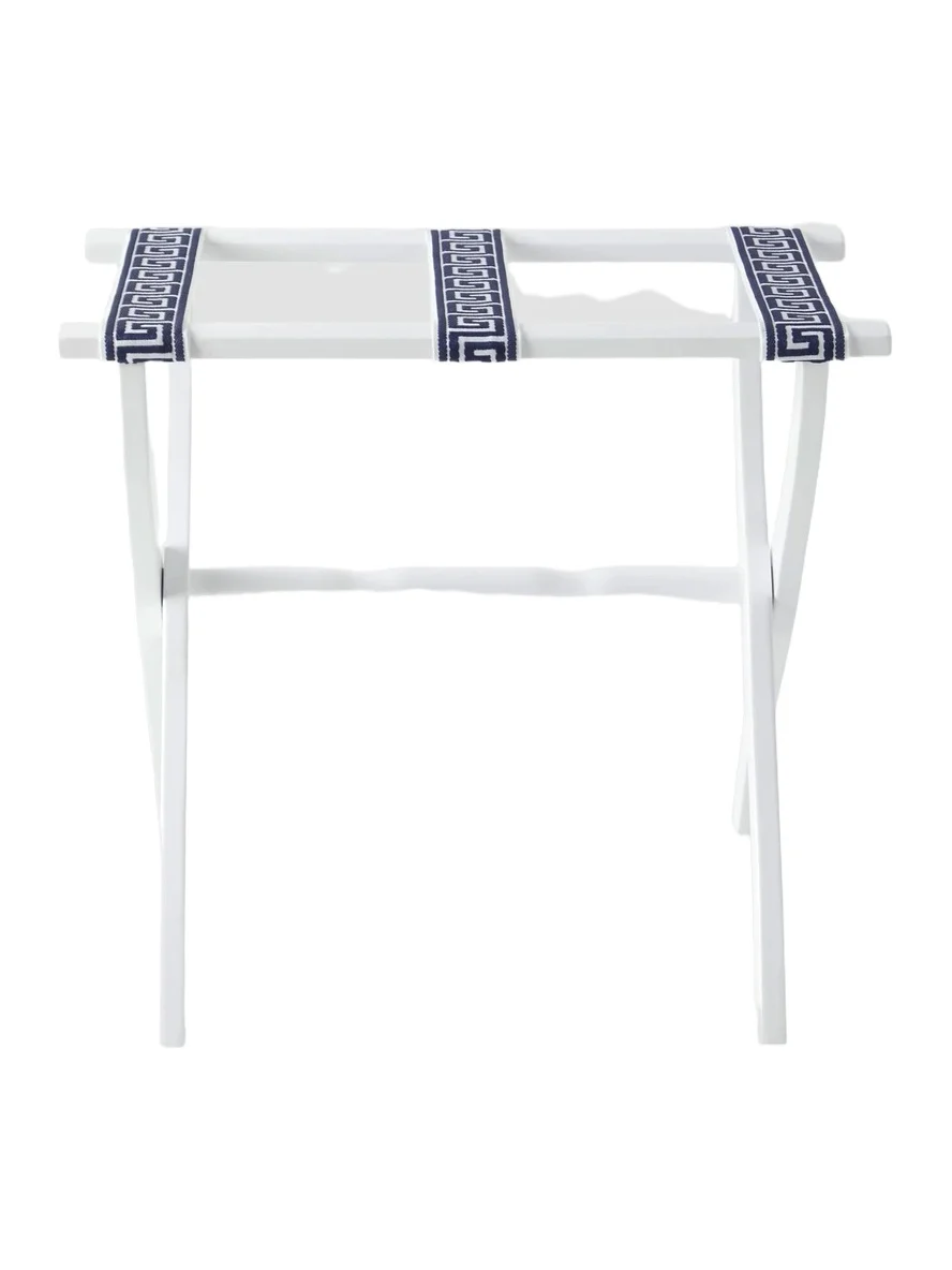 Gate House Furniture Greek Key Straps Luggage Rack