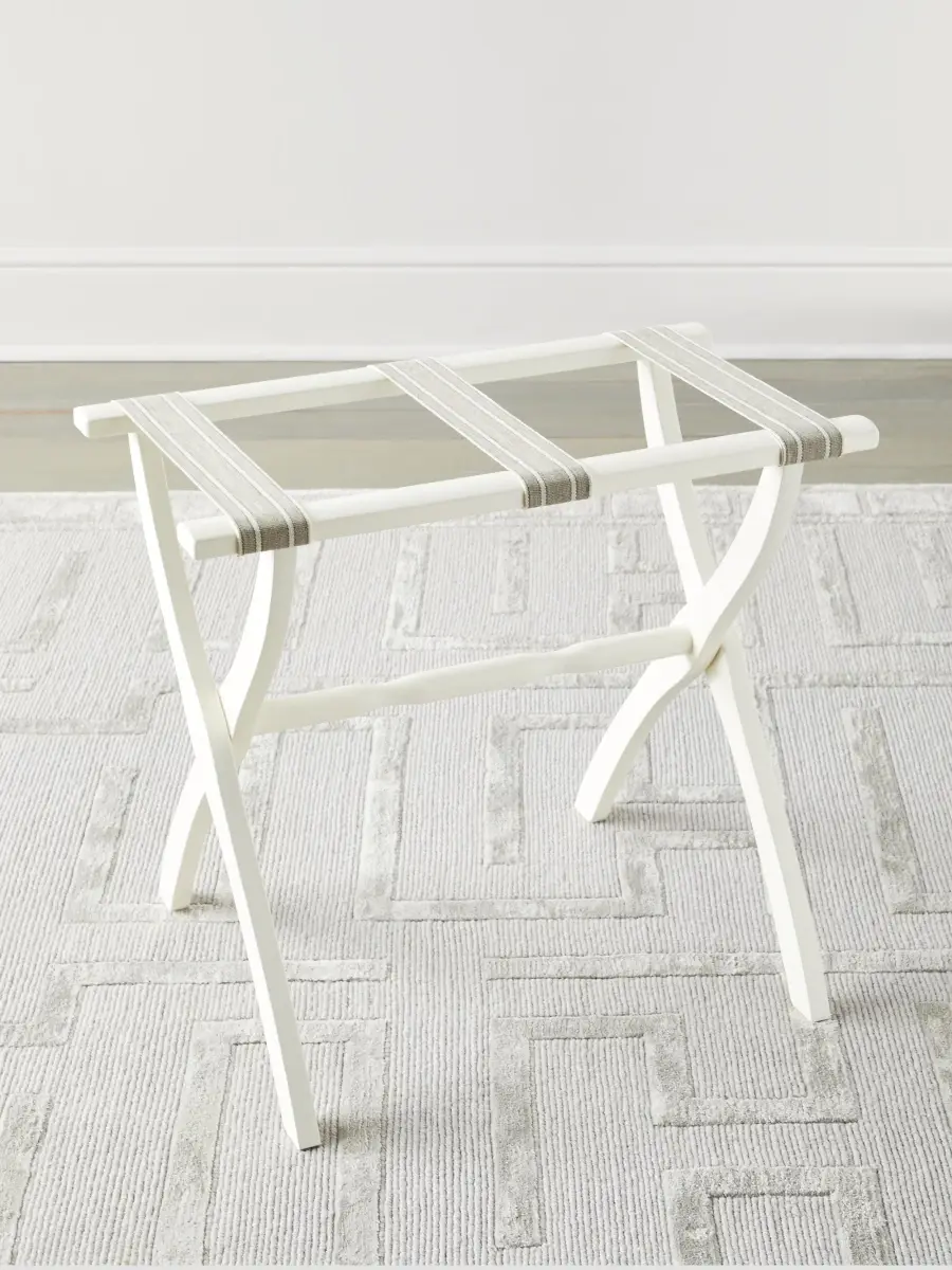 Gate House Furniture Dual Stripe Luggage Rack | Thumbnail 2 Gate House Furniture Dual Stripe Luggage Rack | Thumbnail 2