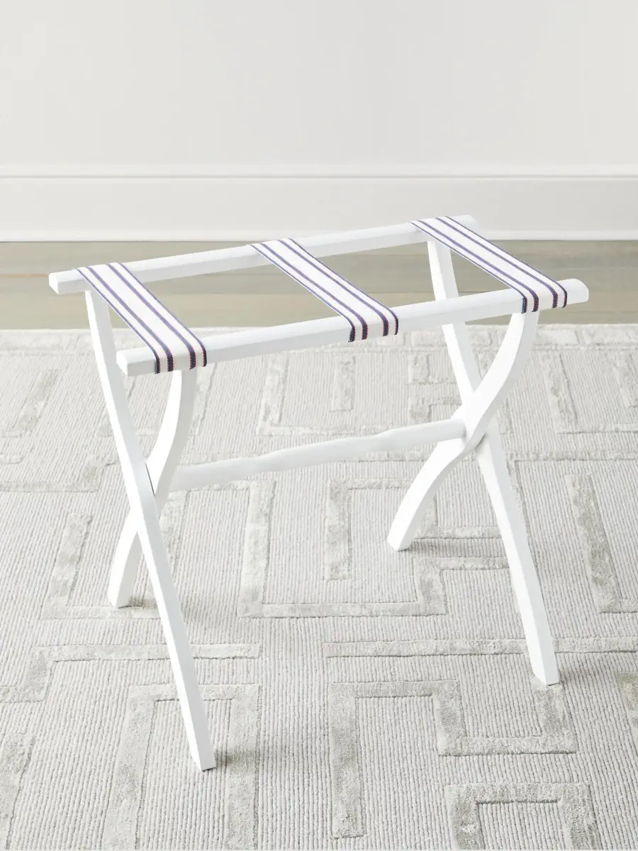 Gate House Furniture Dual Stripe Luggage Rack | Thumbnail 2 Gate House Furniture Dual Stripe Luggage Rack | Thumbnail 2