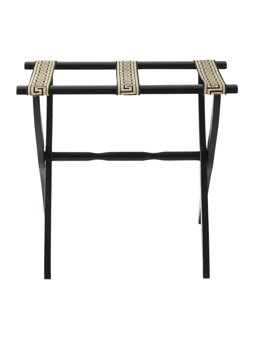 Gate House Furniture Greek Key Straps Luggage Rack