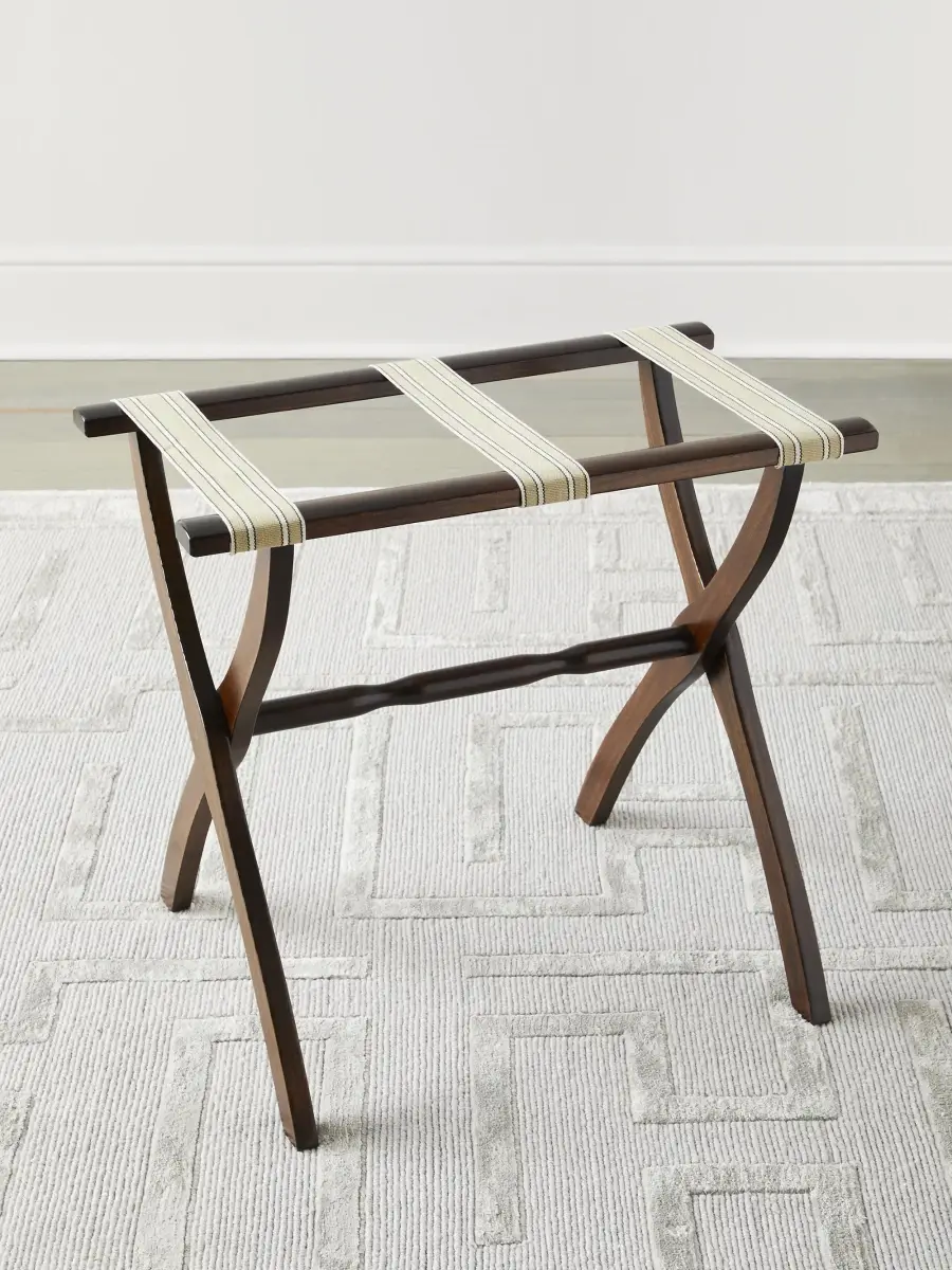 Gate House Furniture Dual Stripe Luggage Rack | Thumbnail 2 Gate House Furniture Dual Stripe Luggage Rack | Thumbnail 2