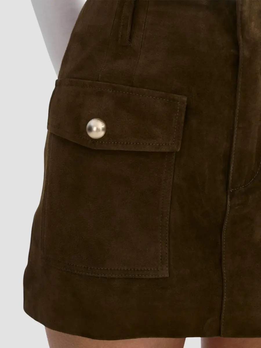 LAMARQUE Women's Kasia Suede Cargo Mini Skirt | Thumbnail 5 LAMARQUE Women's Kasia Suede Cargo Mini Skirt | Thumbnail 5