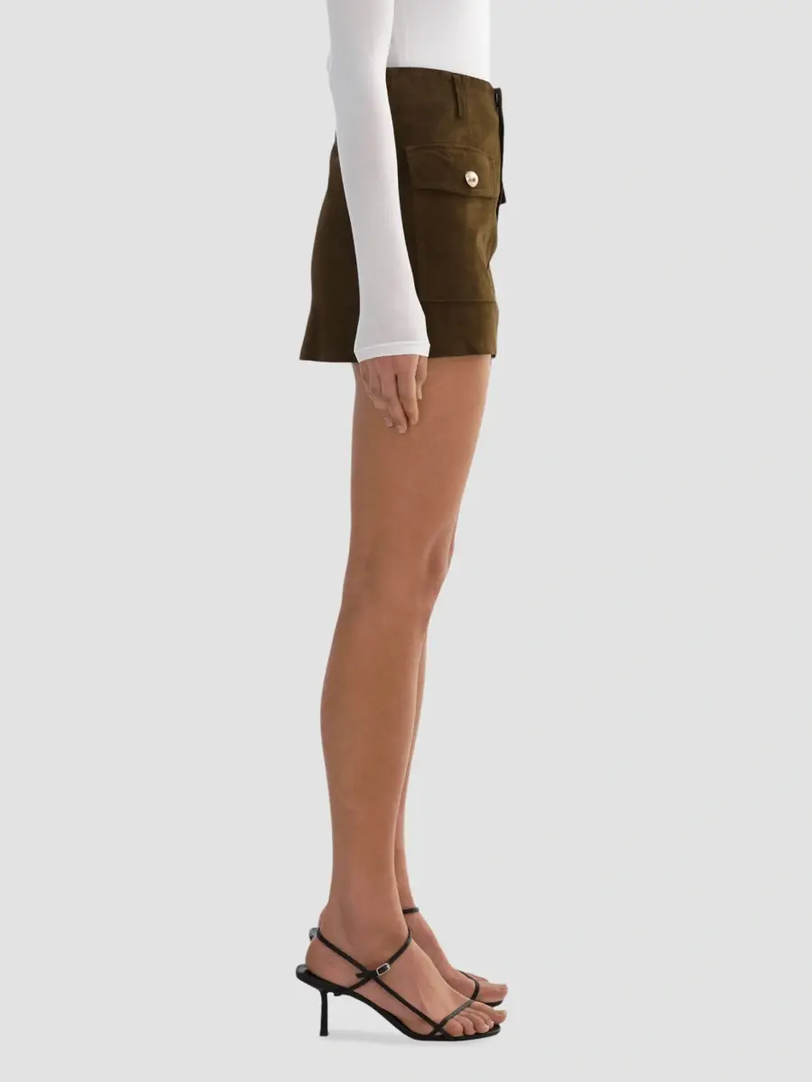LAMARQUE Women's Kasia Suede Cargo Mini Skirt | Thumbnail 6 LAMARQUE Women's Kasia Suede Cargo Mini Skirt | Thumbnail 6