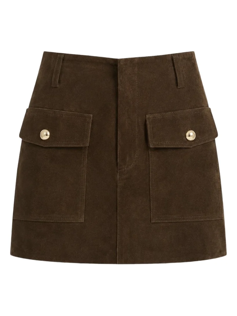 Women's Kasia Suede Cargo Mini Skirt Women's Kasia Suede Cargo Mini Skirt
