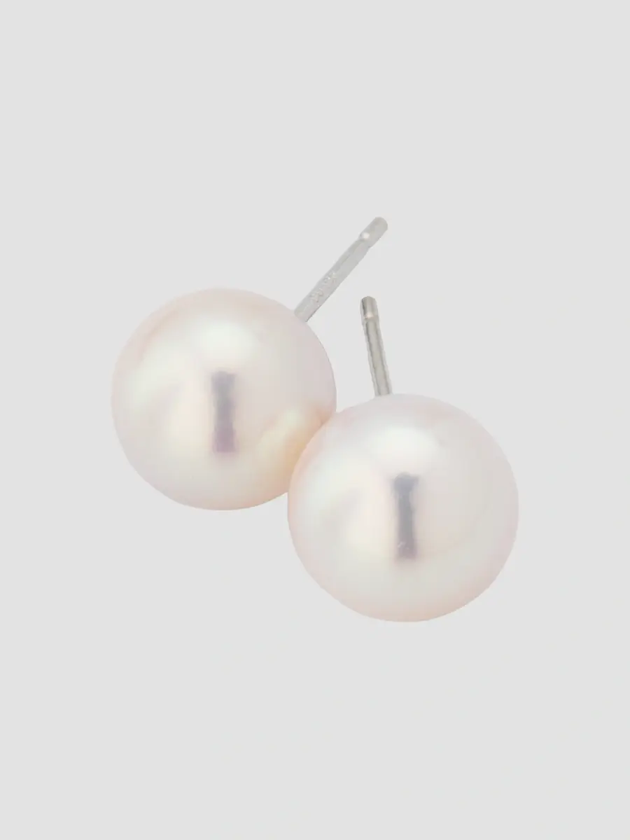 Belpearl Women's 18K Yellow Gold & Akoya Pearl Stud Earrings/9MM | Thumbnail 3 Belpearl Women's 18K Yellow Gold & Akoya Pearl Stud Earrings/9MM | Thumbnail 3