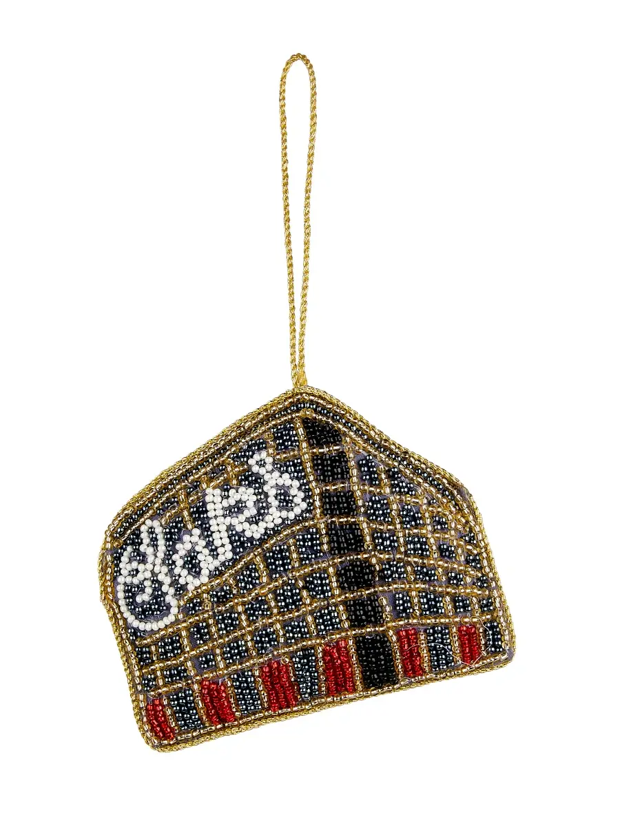Sudha Pennathur Holiday 2025 Beaded Saks Building Ornament | Thumbnail 2 Sudha Pennathur Holiday 2025 Beaded Saks Building Ornament | Thumbnail 2