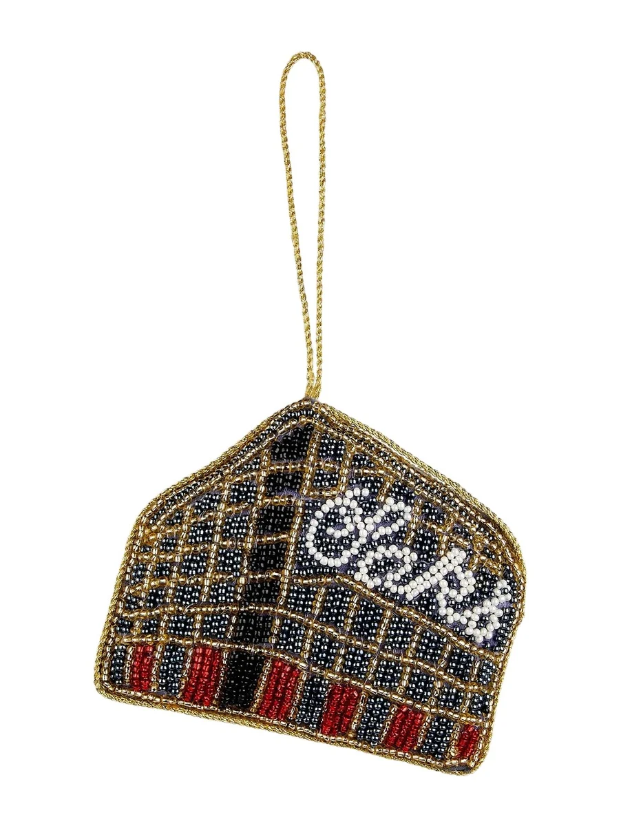 Sudha Pennathur Holiday 2025 Beaded Saks Building Ornament