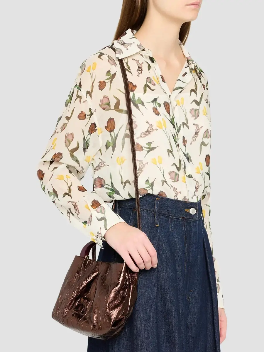 Dries Van Noten Women's Small Leather Top-Handle Bag | Thumbnail 2 Dries Van Noten Women's Small Leather Top-Handle Bag | Thumbnail 2