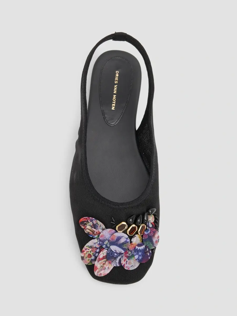 Dries Van Noten Women's Mosaicon Mesh Slingback Flats | Thumbnail 6 Dries Van Noten Women's Mosaicon Mesh Slingback Flats | Thumbnail 6