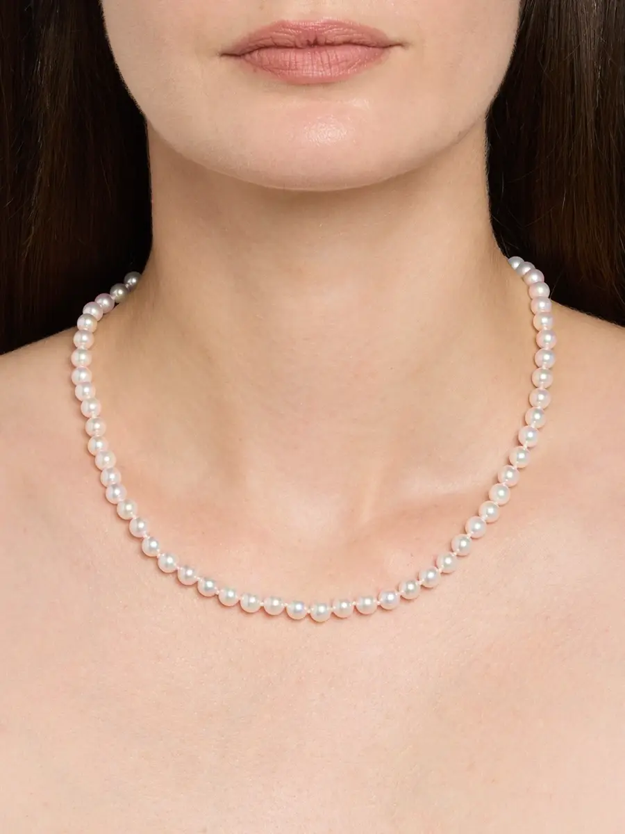 Belpearl Women's 18K Yellow Gold & Akoya Pearl Necklace/6MM-6.5MM | Thumbnail 2 Belpearl Women's 18K Yellow Gold & Akoya Pearl Necklace/6MM-6.5MM | Thumbnail 2