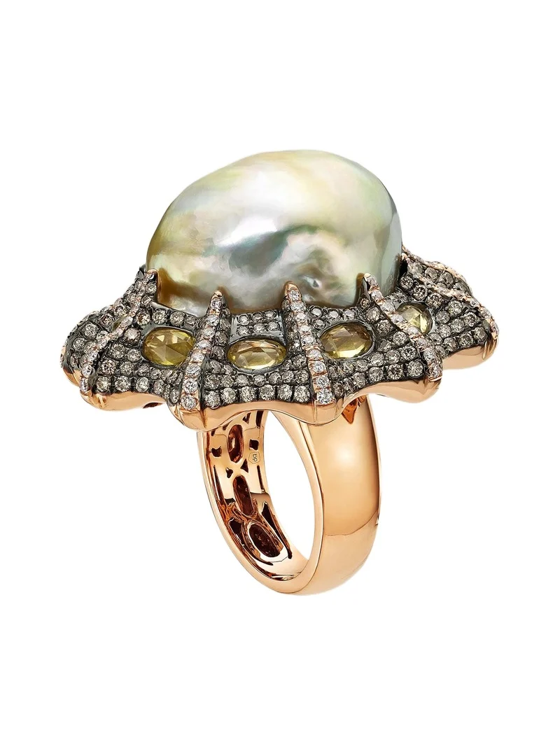 Women's 18K Rose Gold & Multi-Stone Ring - Rose Gold Women's 18K Rose Gold & Multi-Stone Ring - Rose Gold