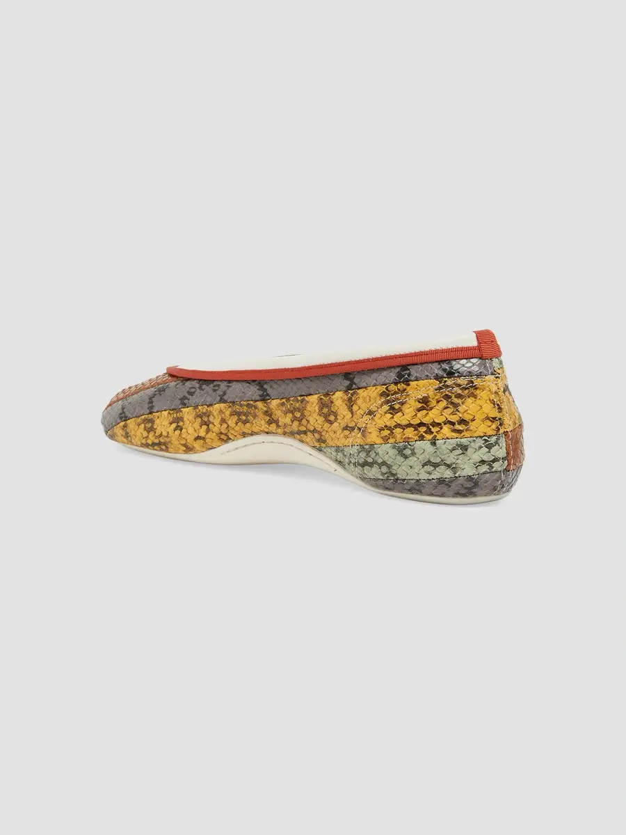Dries Van Noten Women's Printed Leather Ballet Flats | Thumbnail 3 Dries Van Noten Women's Printed Leather Ballet Flats | Thumbnail 3