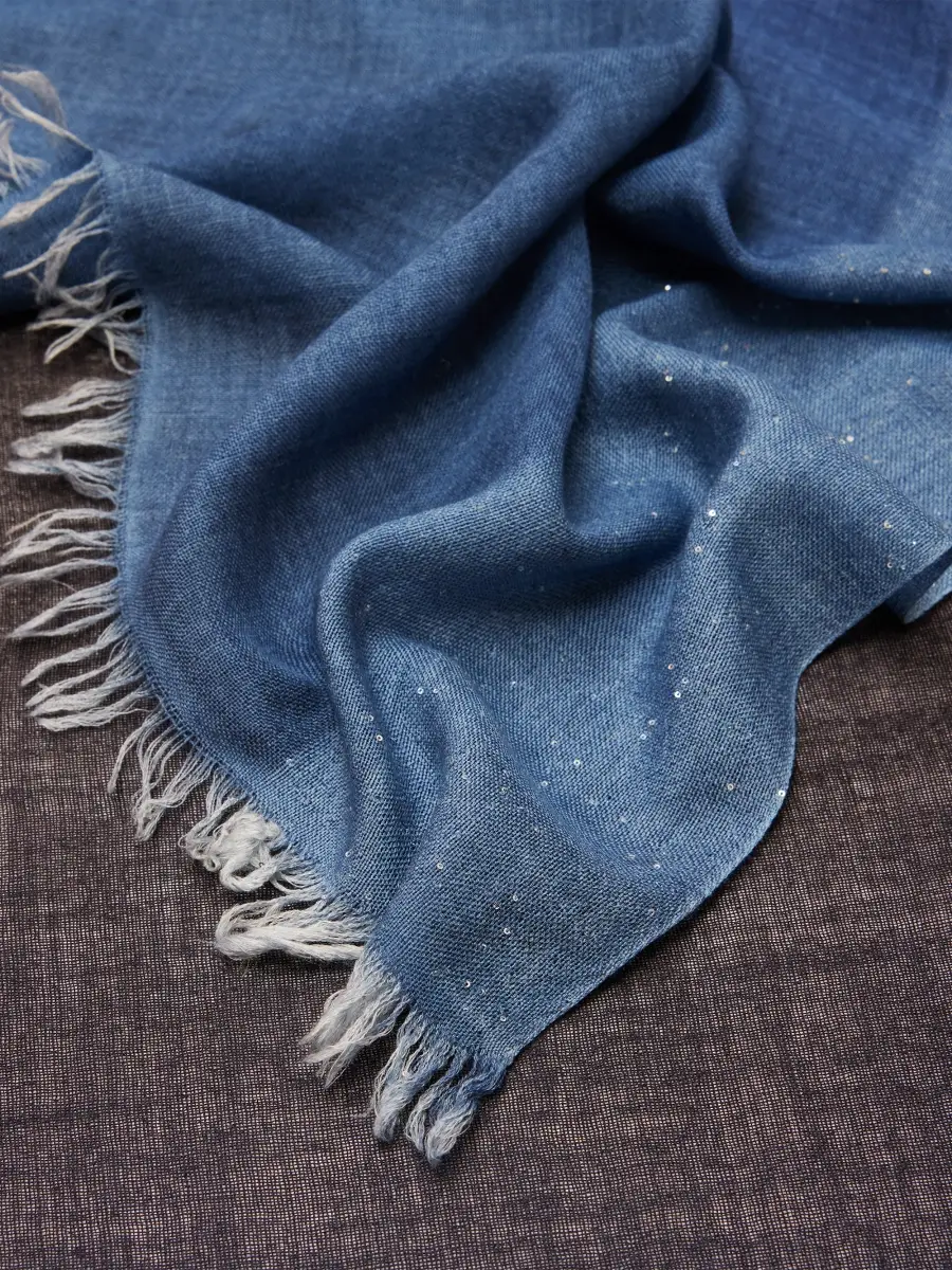 FALIERO SARTI Women's Kus Kus Sequin Wool-Silk Scarf | Thumbnail 2 FALIERO SARTI Women's Kus Kus Sequin Wool-Silk Scarf | Thumbnail 2