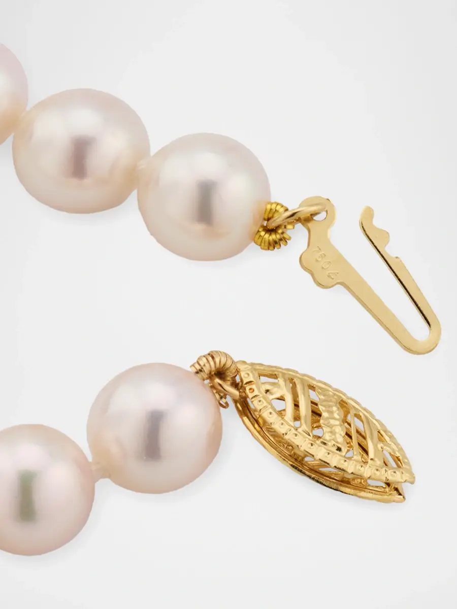 Belpearl Women's 18K Yellow Gold & Akoya Pearl Necklace/6.5MM-7MM | Thumbnail 4 Belpearl Women's 18K Yellow Gold & Akoya Pearl Necklace/6.5MM-7MM | Thumbnail 4