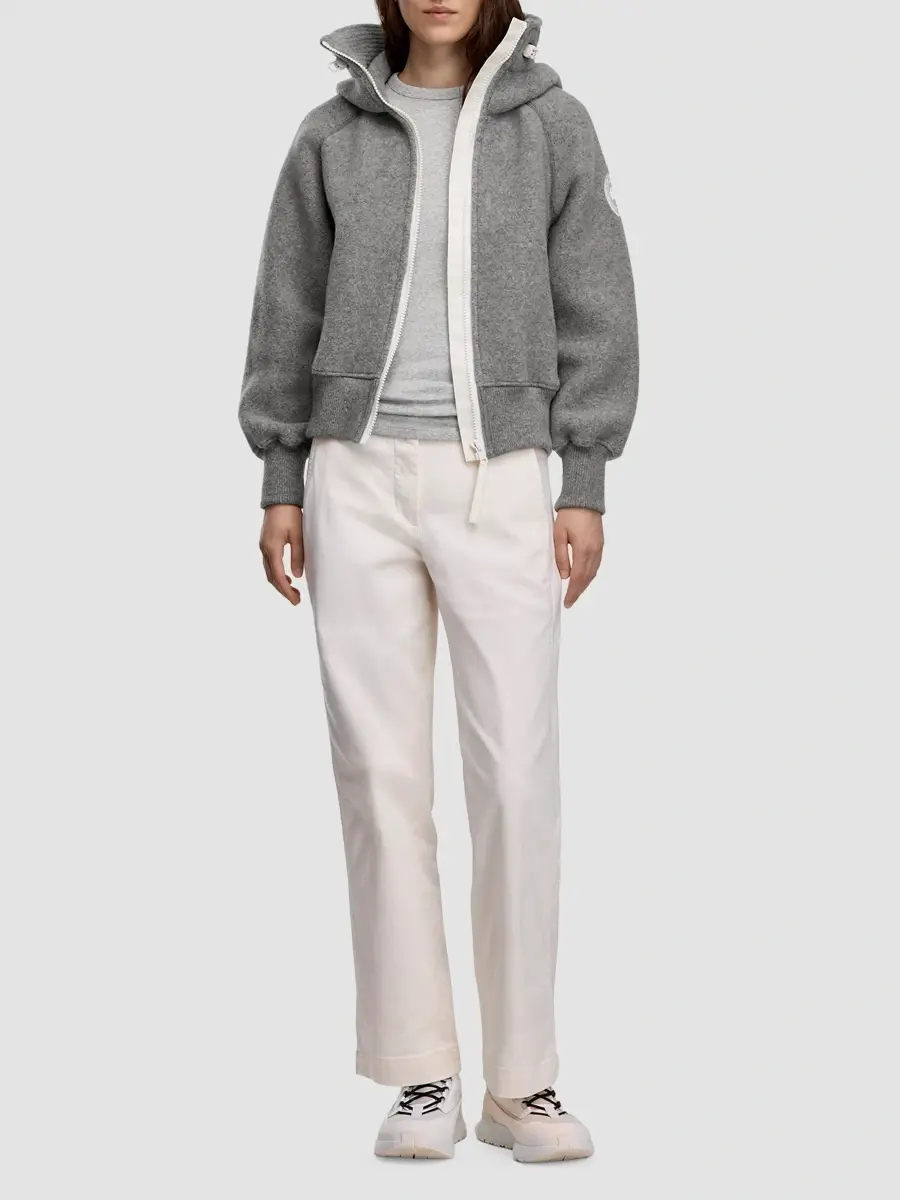 Canada Goose Women's Chilliwack Wool-Blend Fleece Hoodie | Thumbnail 2