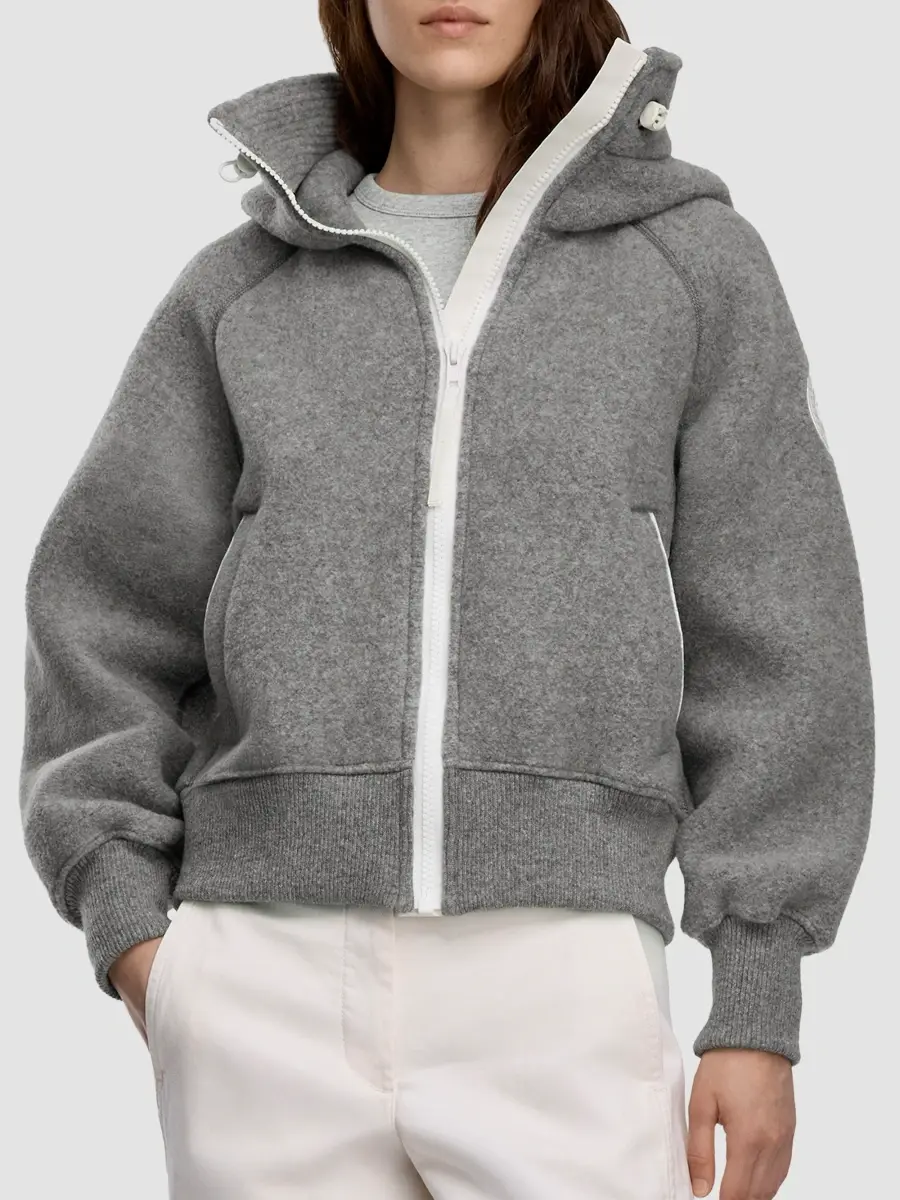 Canada Goose Women's Chilliwack Wool-Blend Fleece Hoodie | Thumbnail 4