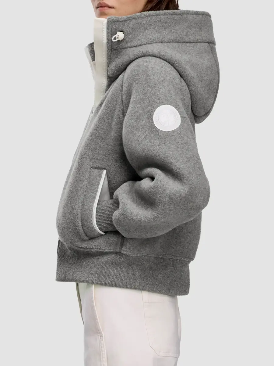 Canada Goose Women's Chilliwack Wool-Blend Fleece Hoodie | Thumbnail 6